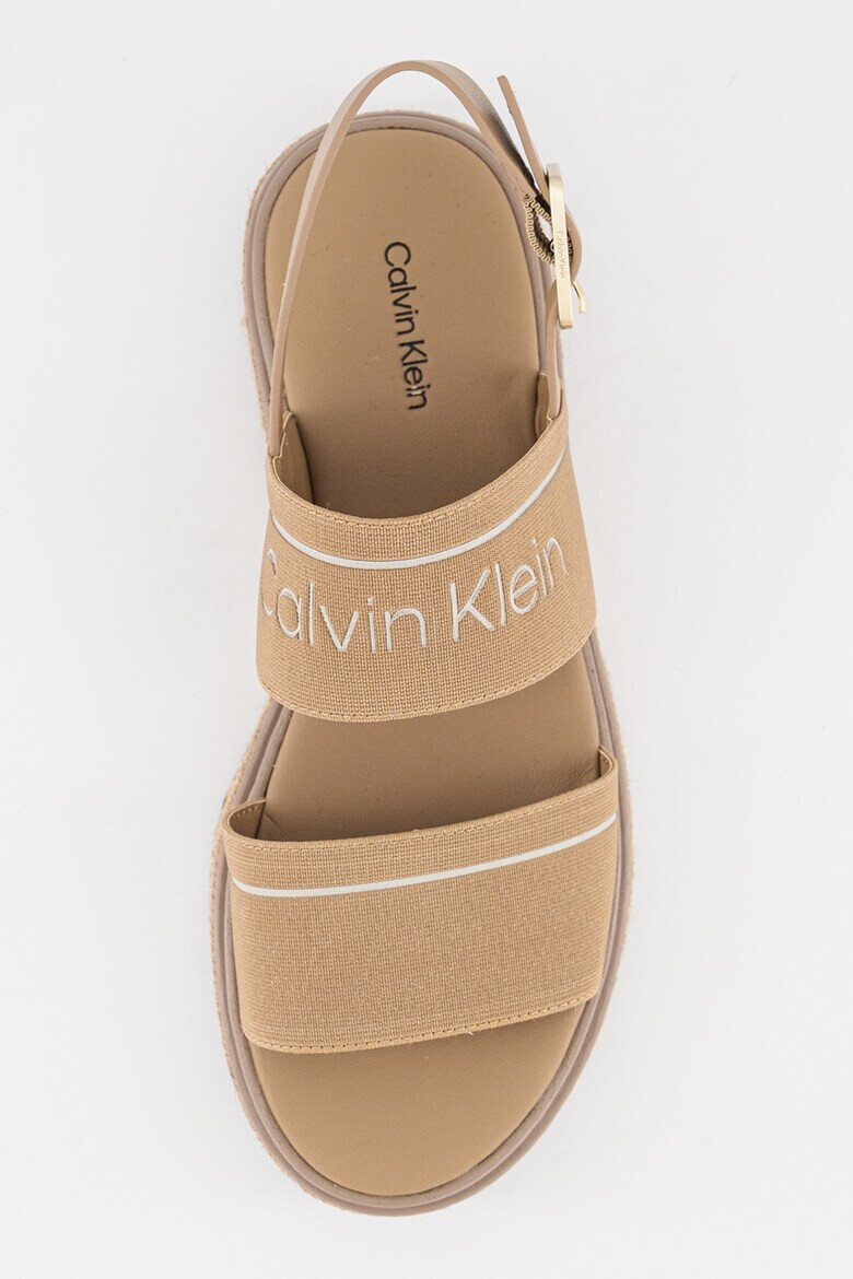 CALVIN KLEIN Сандали тип еспадрили с равна платформа - Pepit.bg