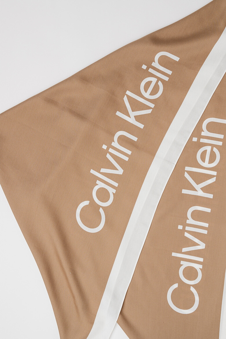 CALVIN KLEIN Шал от модал с лого - Pepit.bg