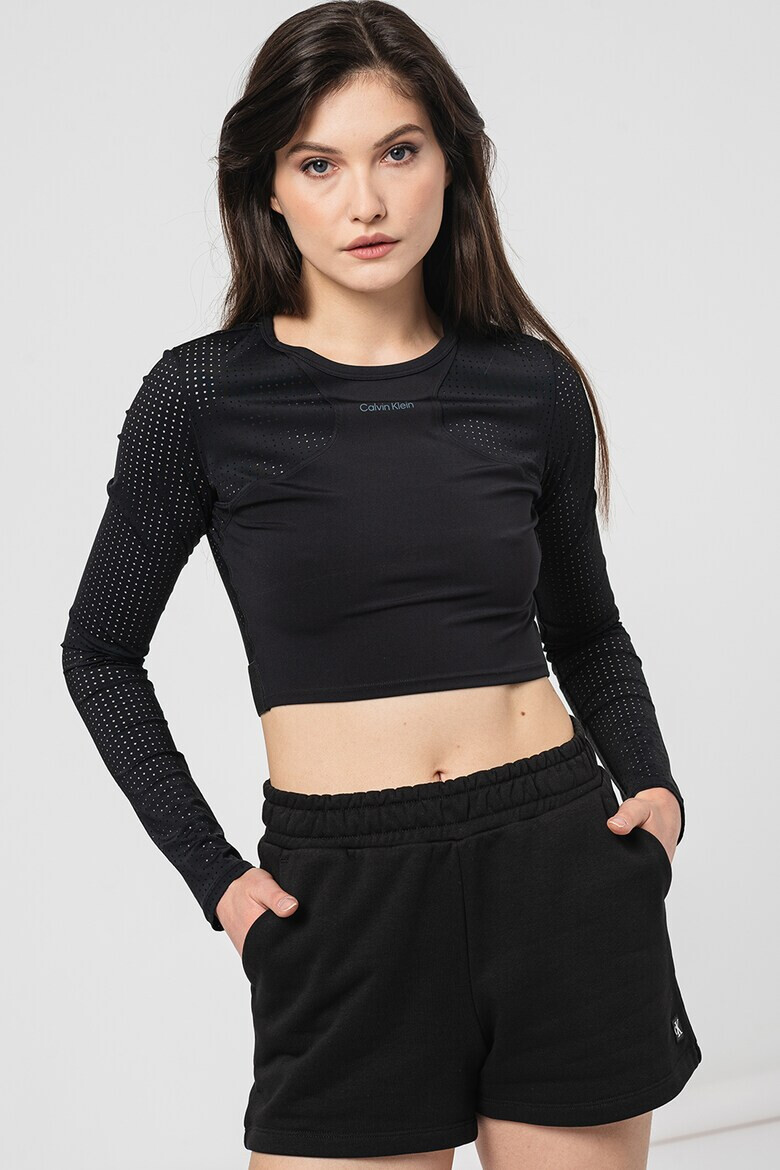 CALVIN KLEIN Скъсена фитнес блуза - Pepit.bg