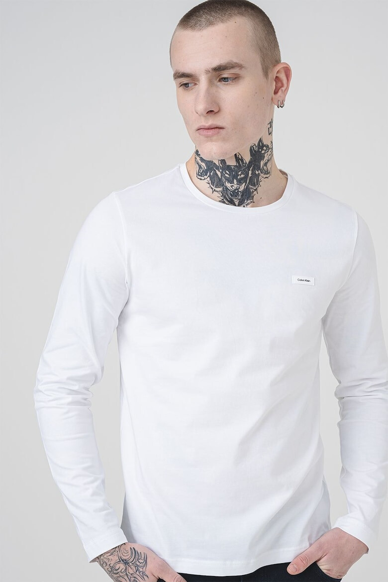 CALVIN KLEIN Слим блуза с овално деколте - Pepit.bg
