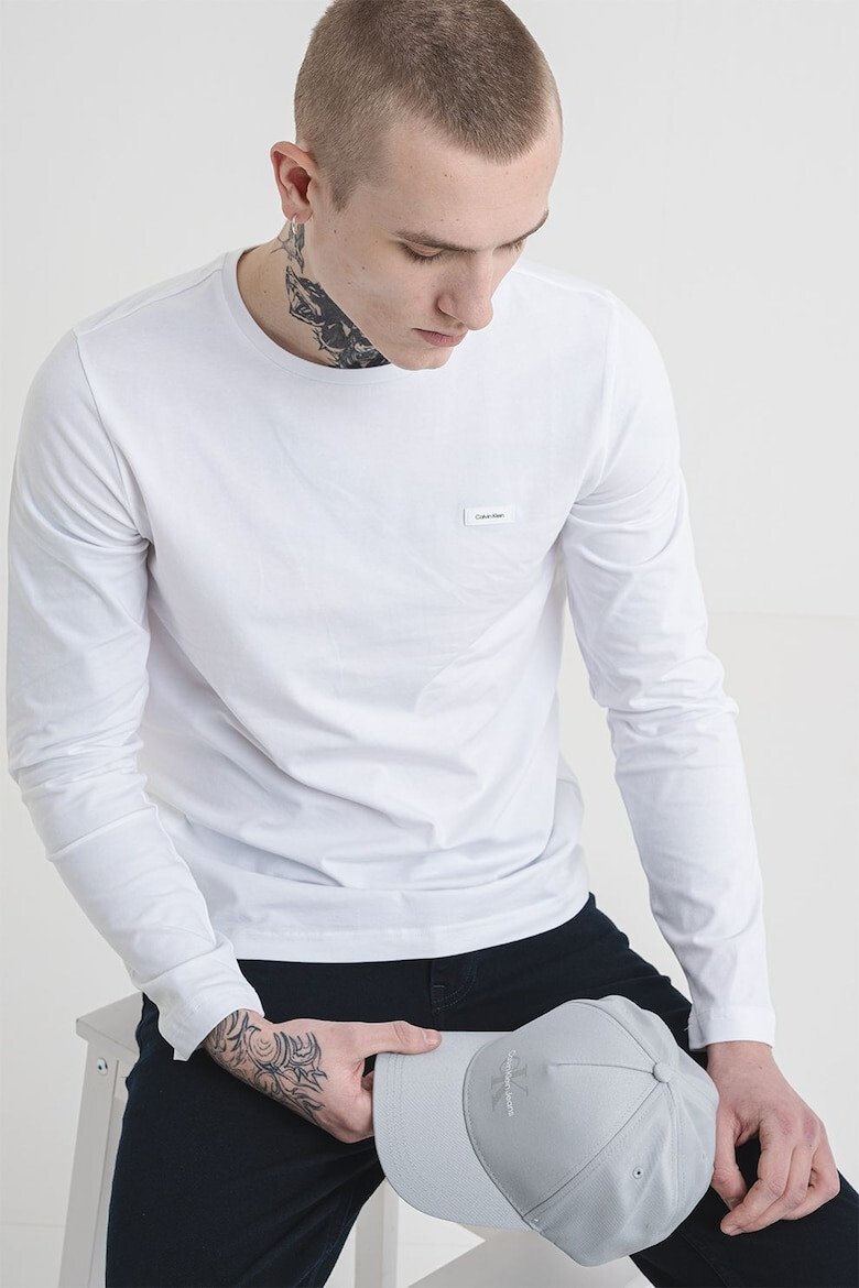 CALVIN KLEIN Слим блуза с овално деколте - Pepit.bg