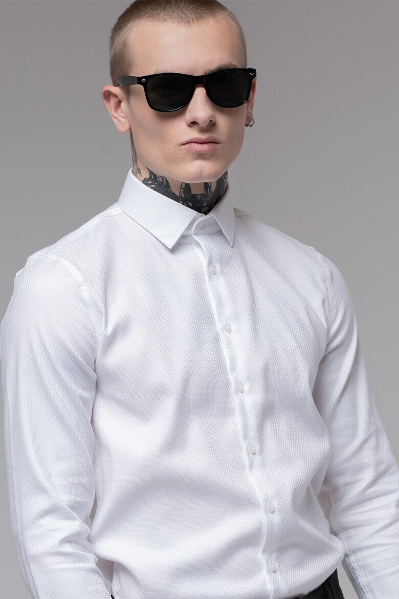 CALVIN KLEIN Слим памучна риза - Pepit.bg