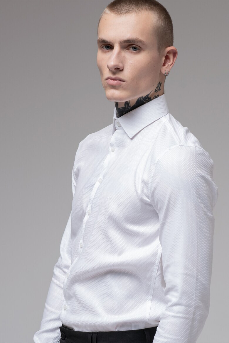 CALVIN KLEIN Слим памучна риза - Pepit.bg