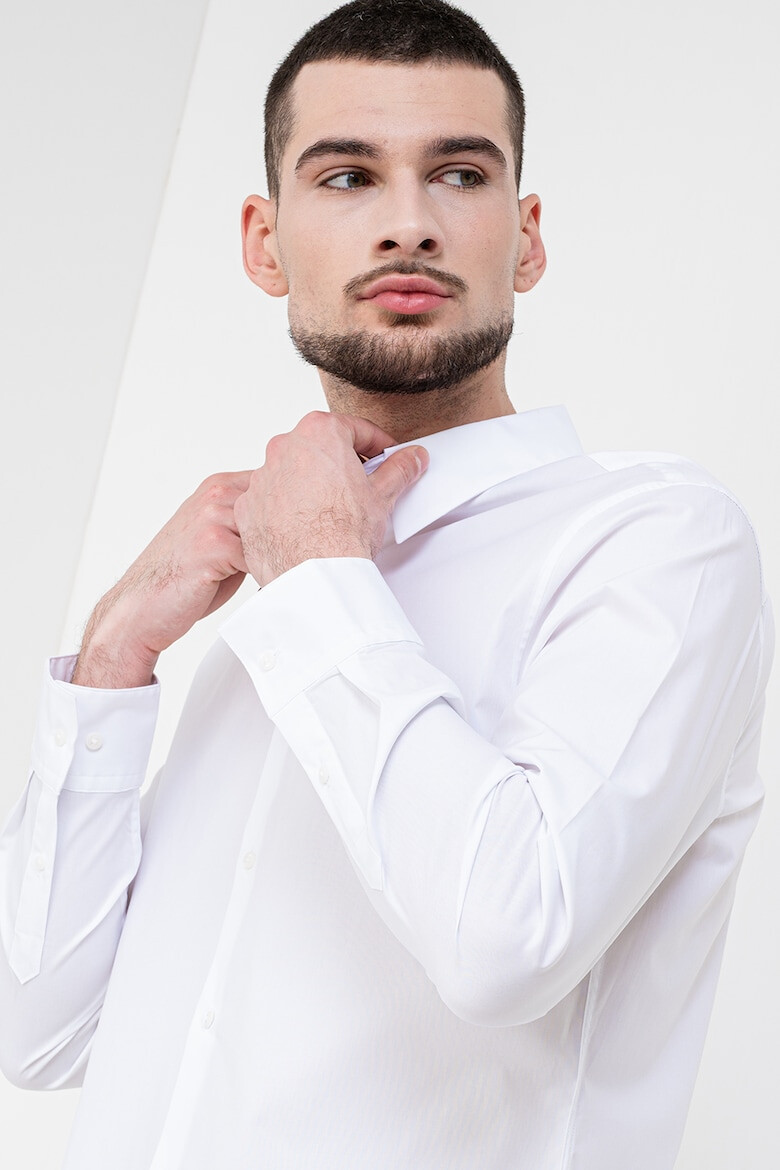 CALVIN KLEIN Слим риза - Бял - Pepit.bg