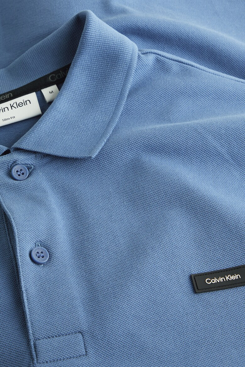 CALVIN KLEIN Слим тениска с яка - Pepit.bg