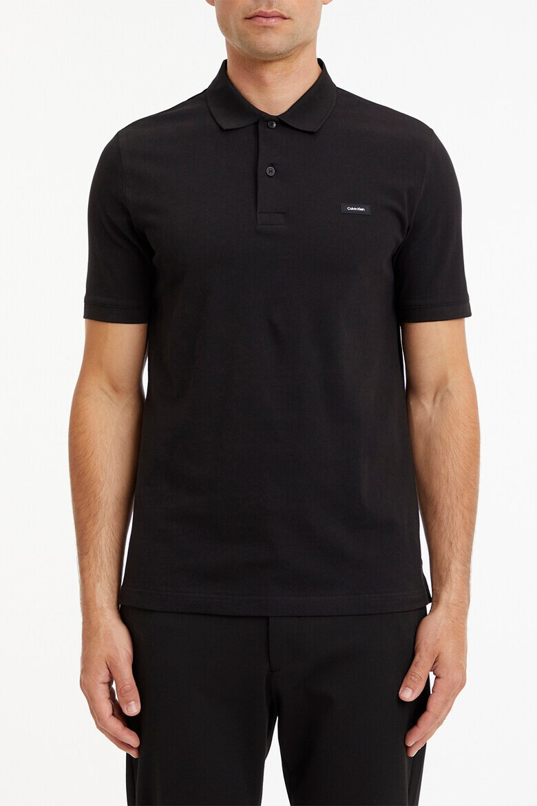 CALVIN KLEIN Слим тениска с яка - Pepit.bg