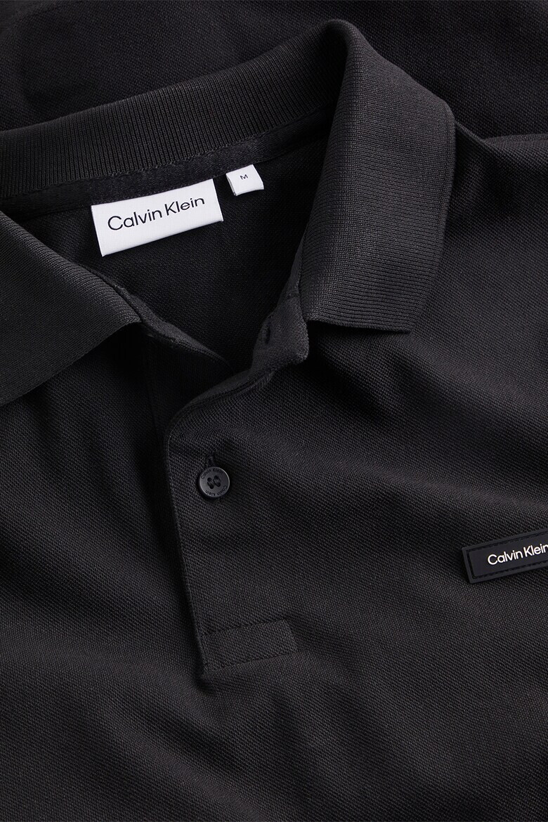 CALVIN KLEIN Слим тениска с яка - Pepit.bg