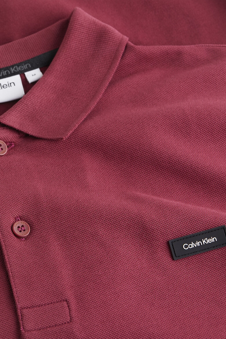 CALVIN KLEIN Слим тениска с яка - Pepit.bg