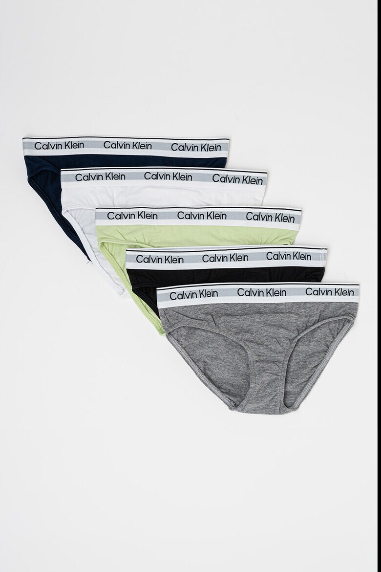 CALVIN KLEIN Слипове с лого - 5 чифта - Pepit.bg