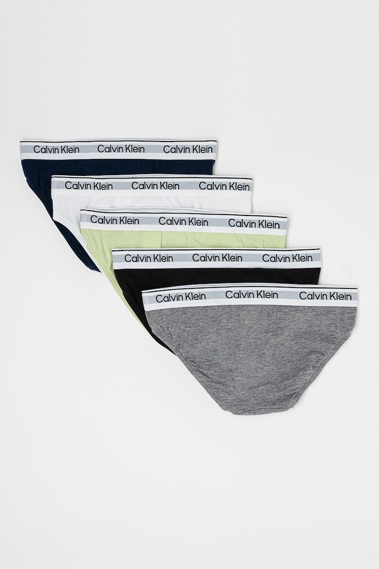 CALVIN KLEIN Слипове с лого - 5 чифта - Pepit.bg