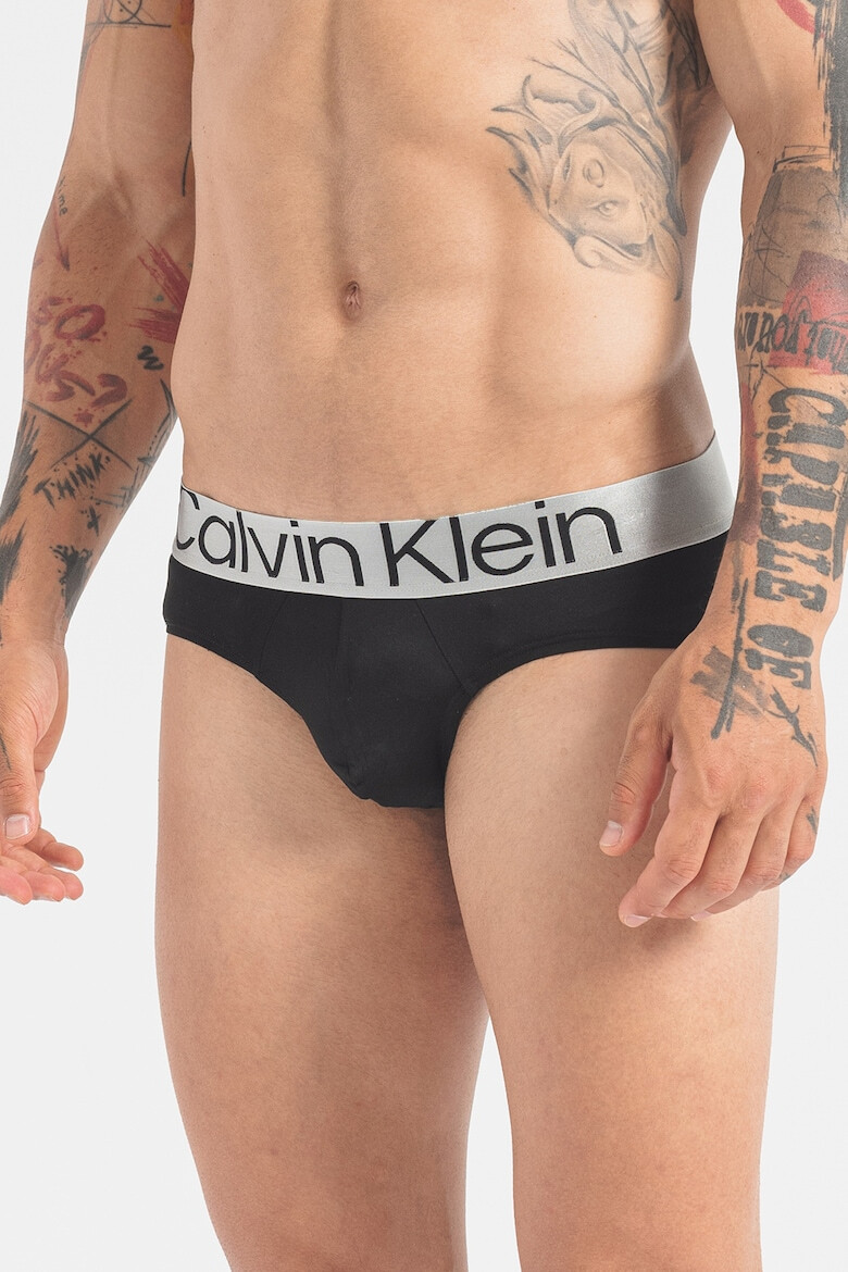 CALVIN KLEIN Слипове с лого на талията - 3 чифта - Pepit.bg