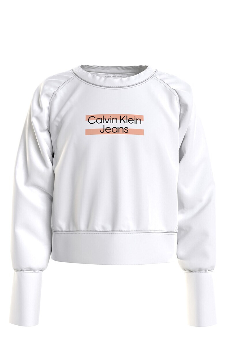 CALVIN KLEIN Суитшърт с памук и лого - Pepit.bg