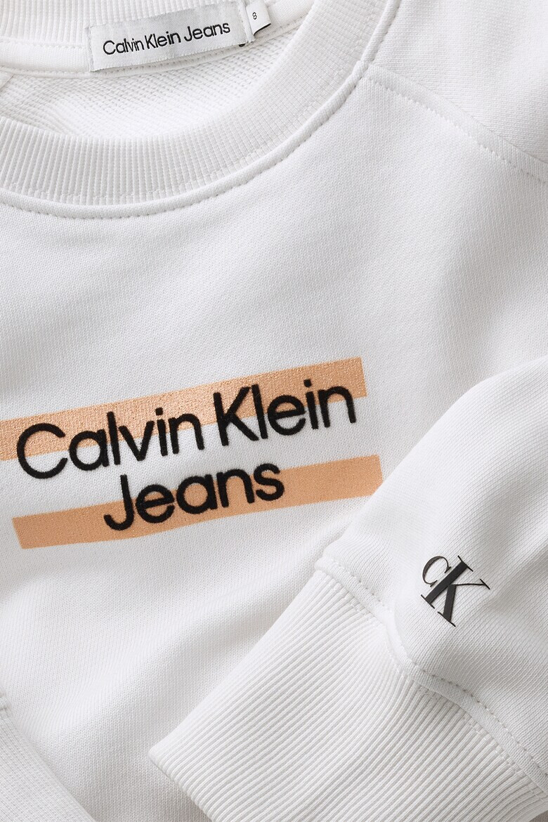 CALVIN KLEIN Суитшърт с памук и лого - Pepit.bg