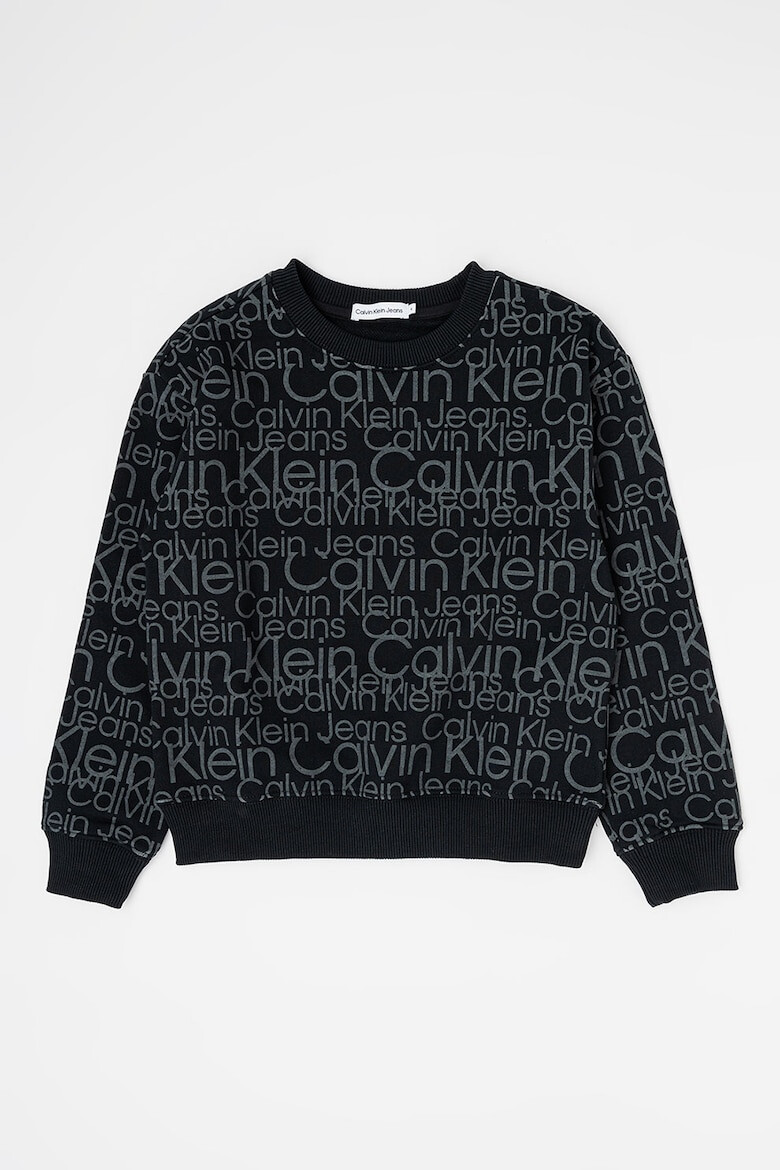 CALVIN KLEIN Суитшърт с шарка с монограм Glow In The Dark - Pepit.bg