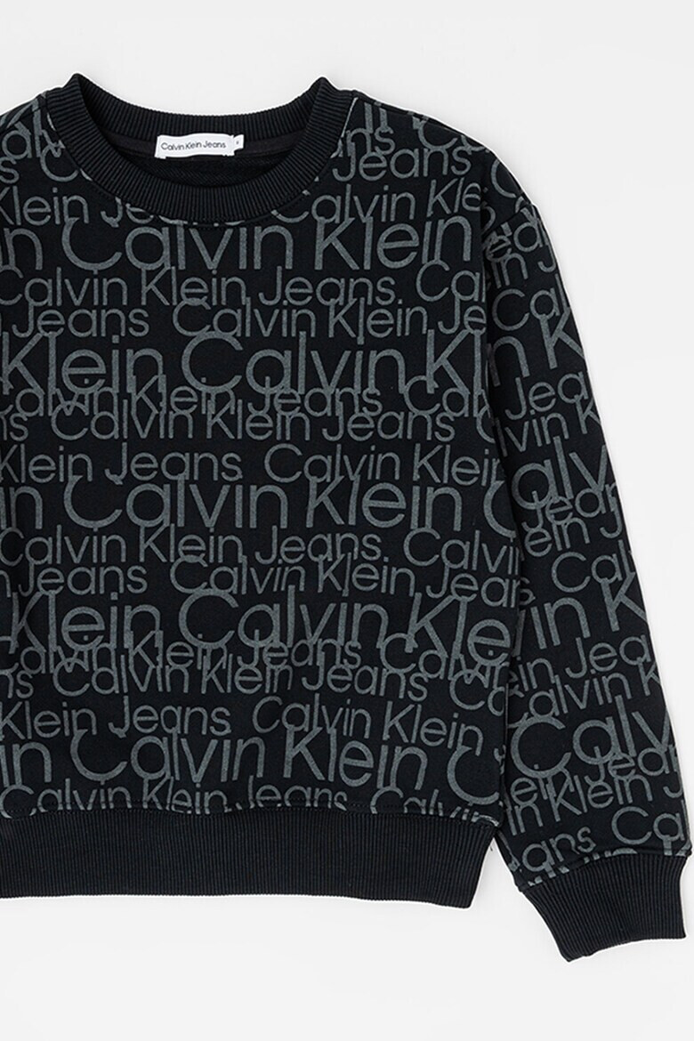 CALVIN KLEIN Суитшърт с шарка с монограм Glow In The Dark - Pepit.bg