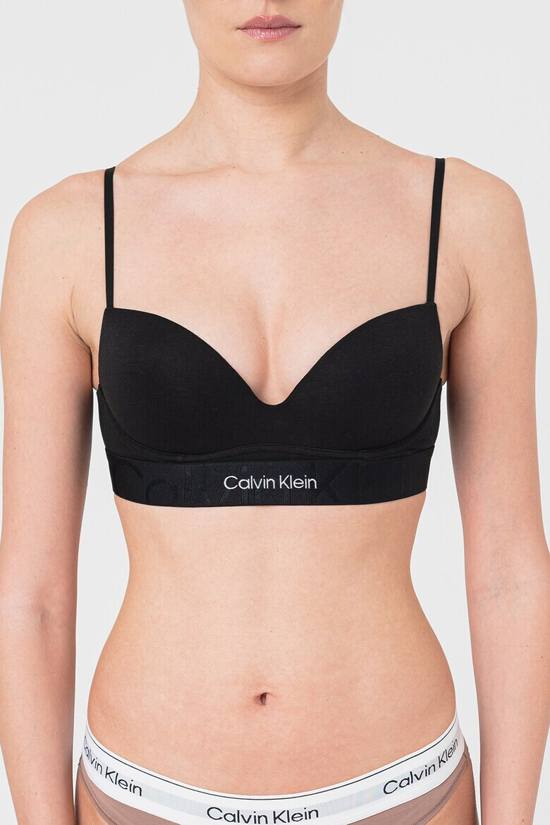 CALVIN KLEIN Сутиен с повдигащ ефект и лого - Pepit.bg