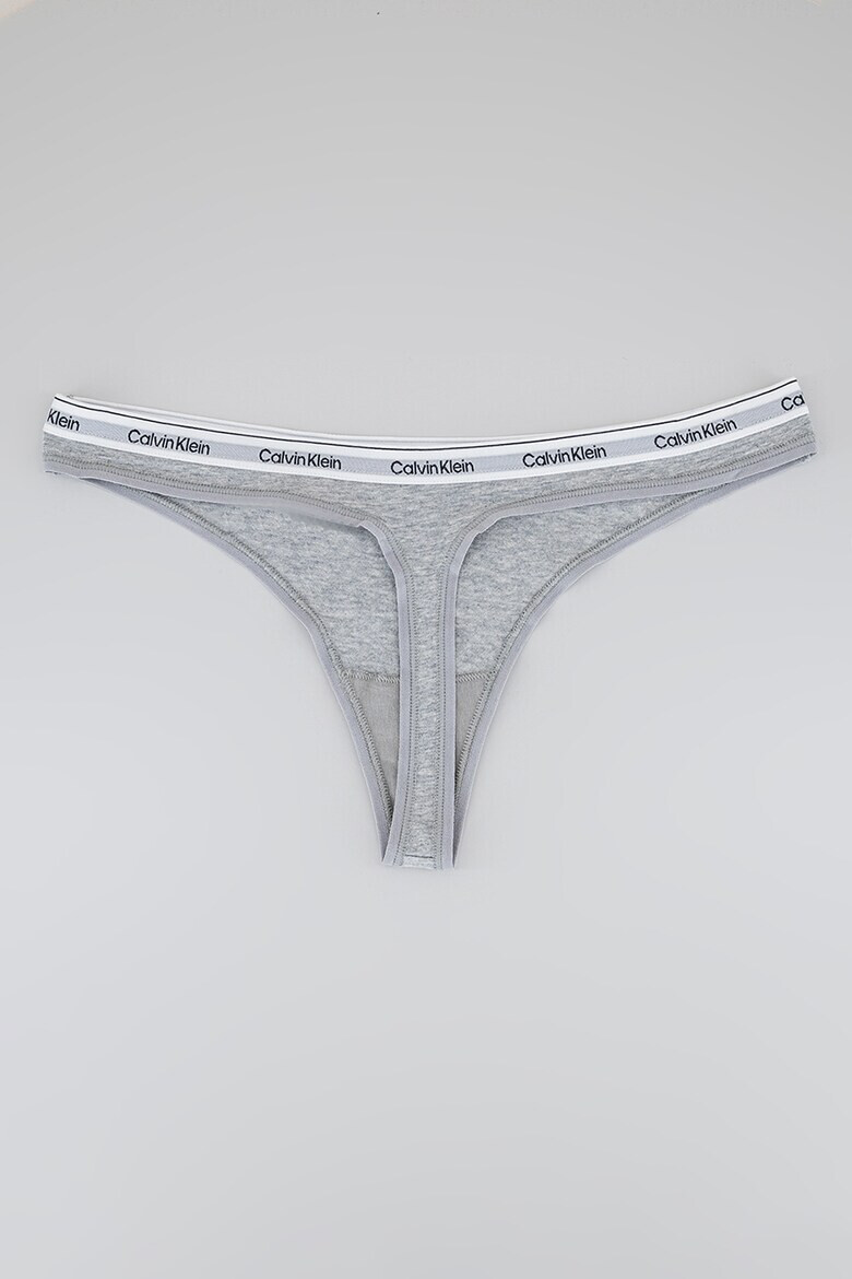CALVIN KLEIN Танга с лого - 3 чифта - Pepit.bg