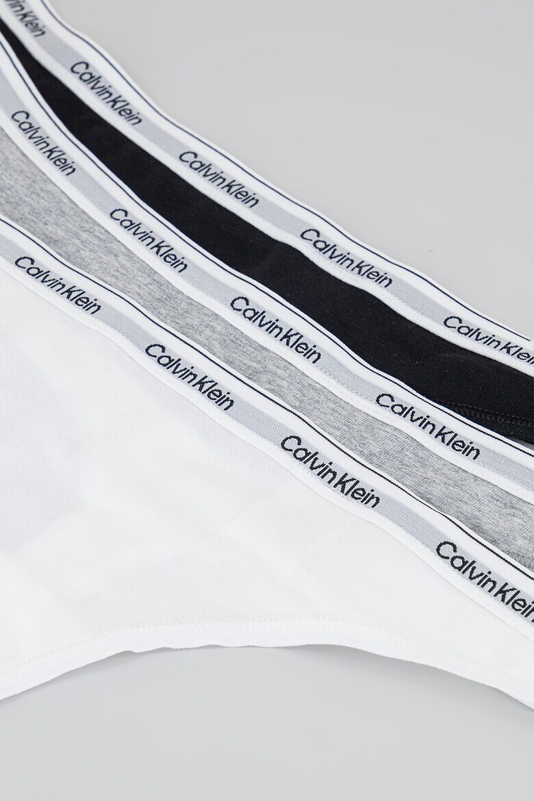CALVIN KLEIN Танга с лого - 3 чифта - Pepit.bg