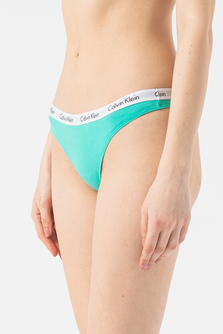 CALVIN KLEIN Танга с еластична лента - 5 чифта - Pepit.bg