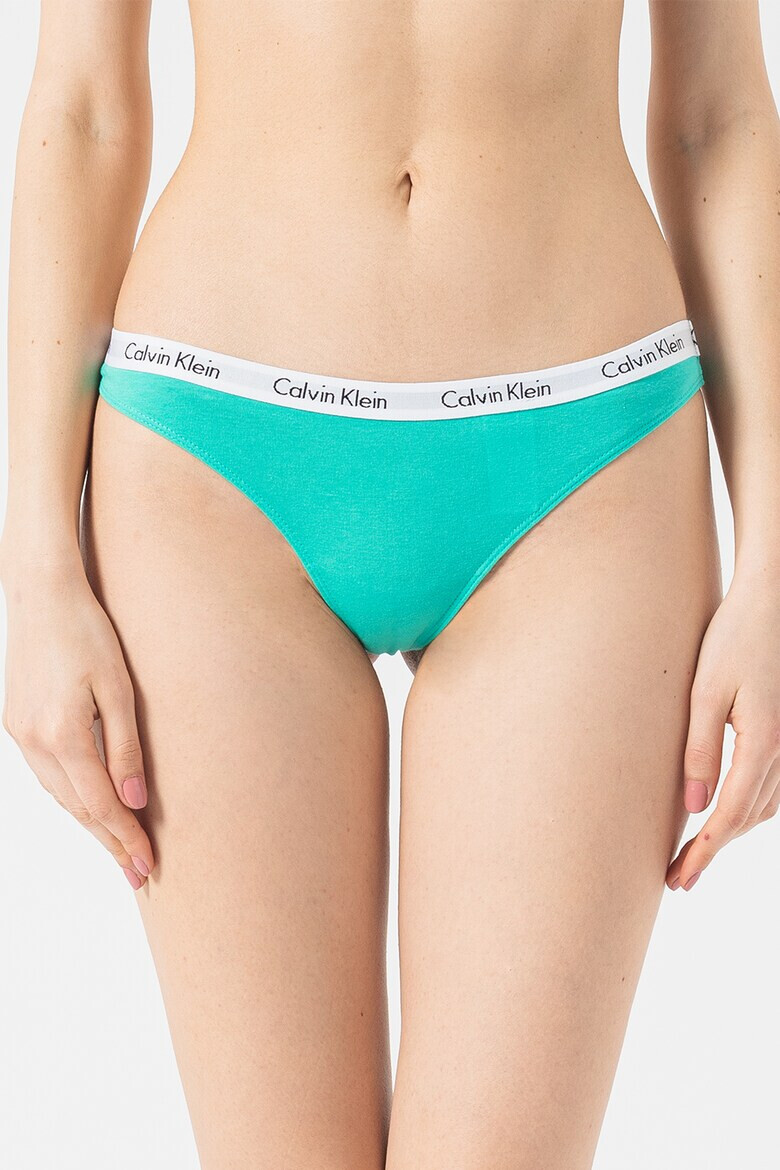 CALVIN KLEIN Танга с еластична лента - 5 чифта - Pepit.bg