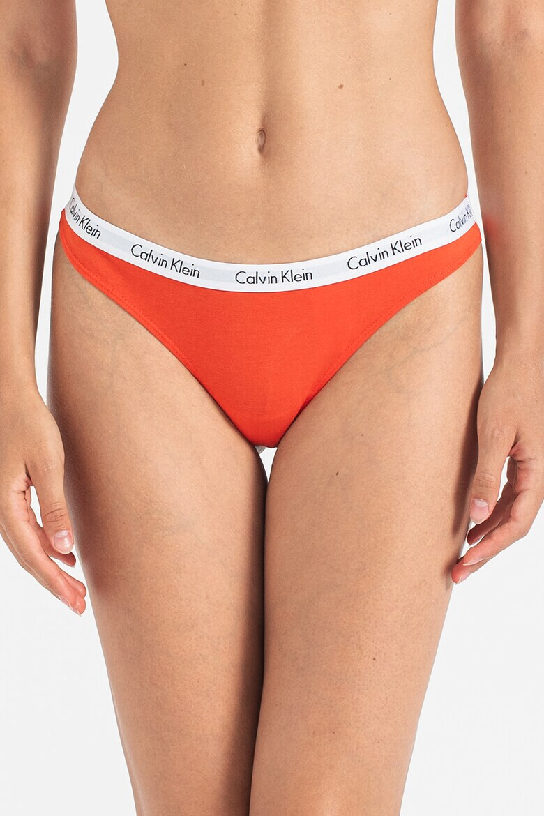 CALVIN KLEIN Танга с еластична лента - 5 чифта - Pepit.bg