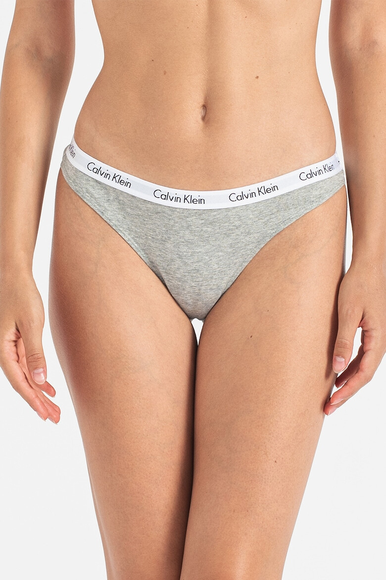 CALVIN KLEIN Танга с еластична лента - 5 чифта - Pepit.bg