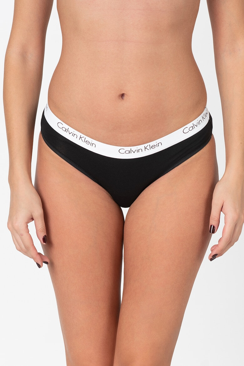 CALVIN KLEIN Танга с лого - 3 чифта - Pepit.bg