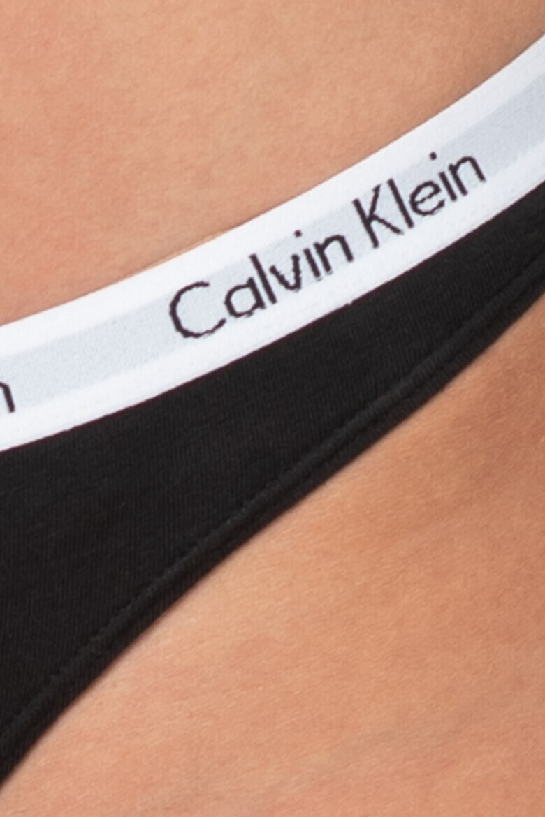 CALVIN KLEIN Танга с лого - 3 чифта - Pepit.bg