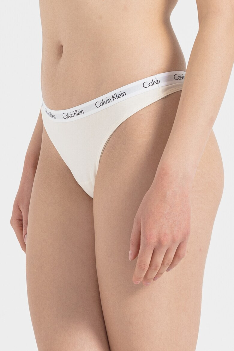 CALVIN KLEIN Танга с лого - 3 чифта - Pepit.bg