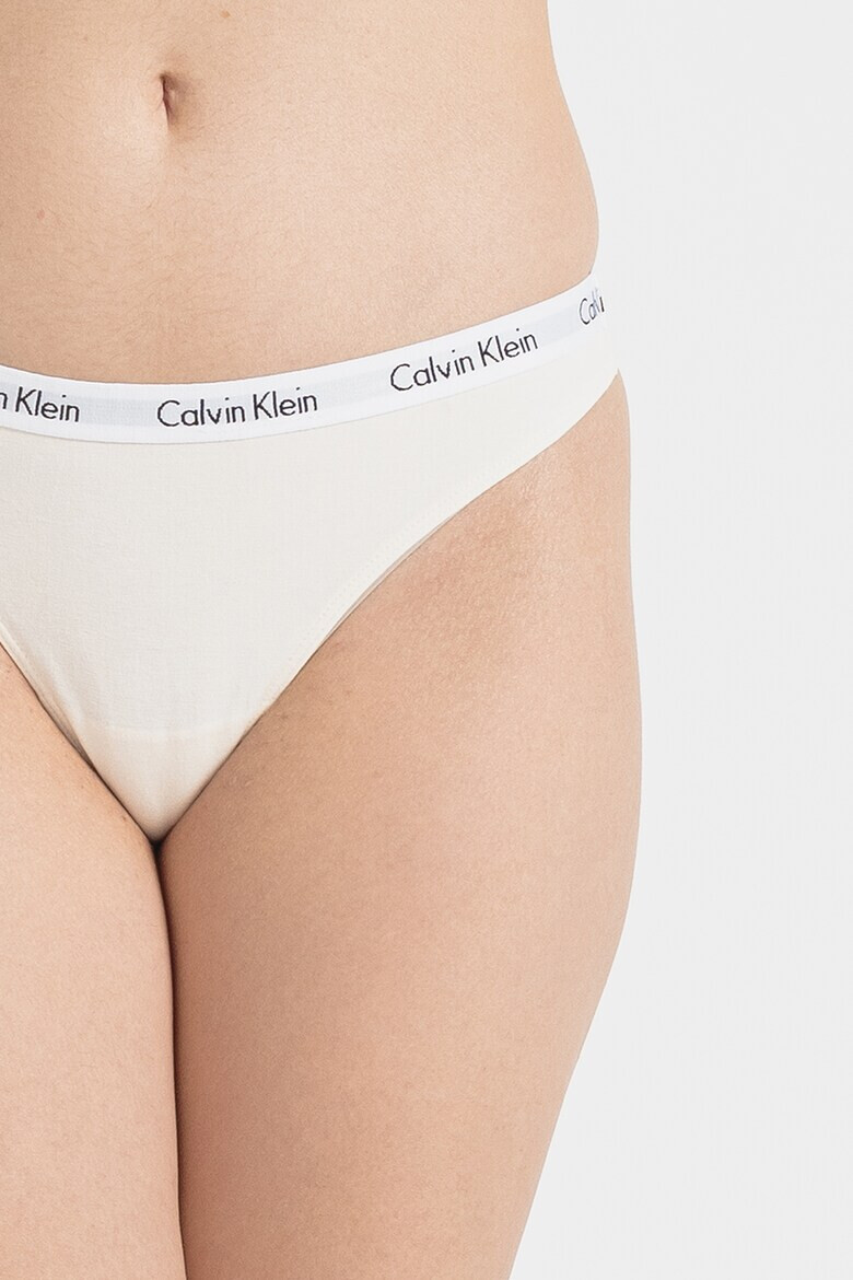 CALVIN KLEIN Танга с лого - 3 чифта - Pepit.bg