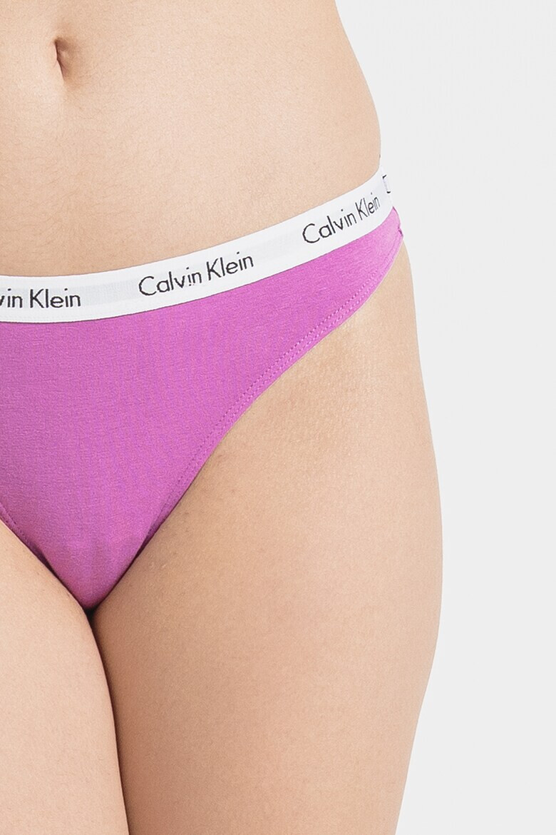 CALVIN KLEIN Танга с лого - 3 чифта - Pepit.bg