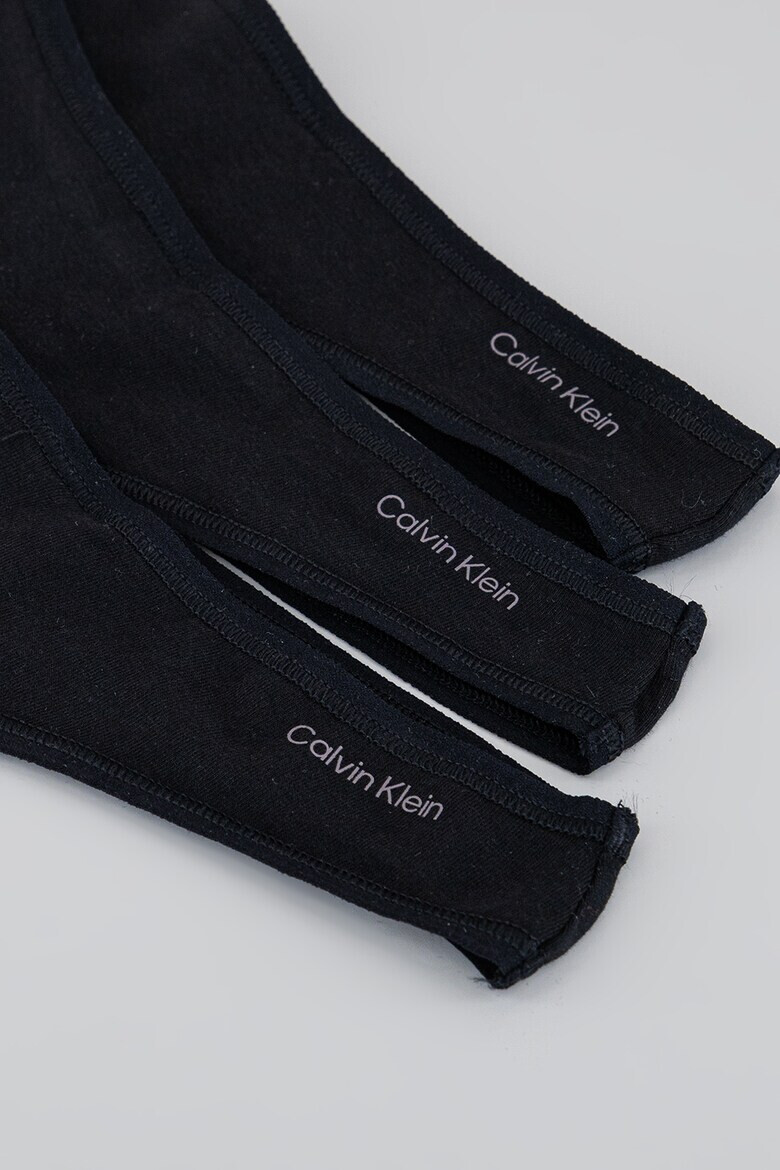 CALVIN KLEIN Танга с лого - 3 чифта - Pepit.bg