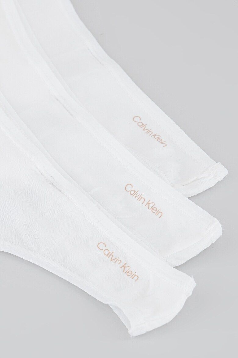 CALVIN KLEIN Танга с лого - 3 чифта - Pepit.bg