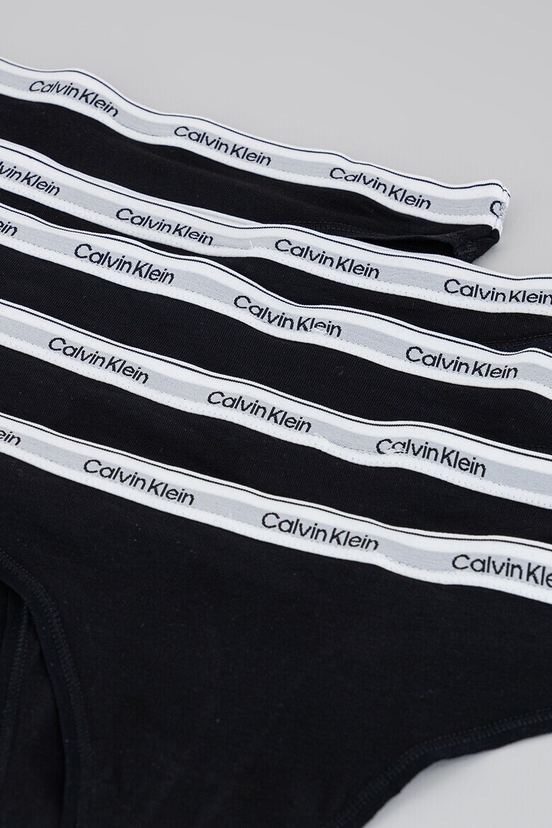 CALVIN KLEIN Танга с лого - 5 чифта - Pepit.bg