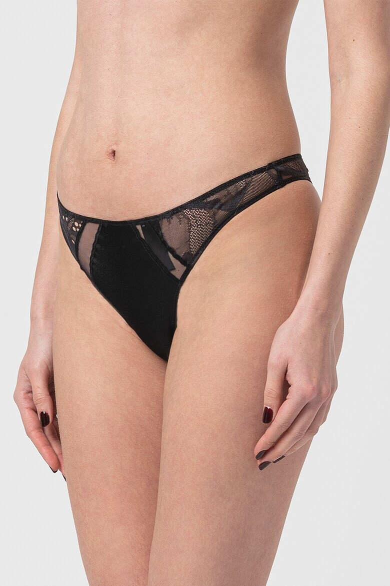 CALVIN KLEIN Танга с мрежести елементи - Pepit.bg