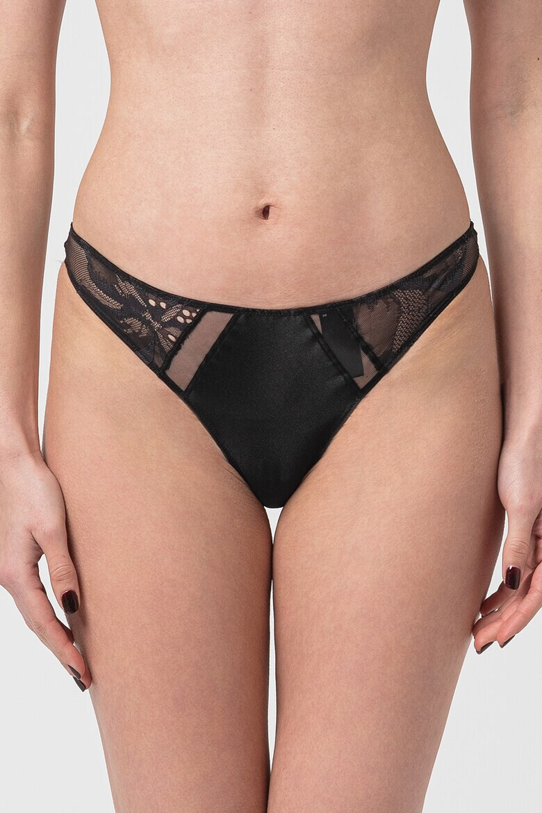 CALVIN KLEIN Танга с мрежести елементи - Pepit.bg