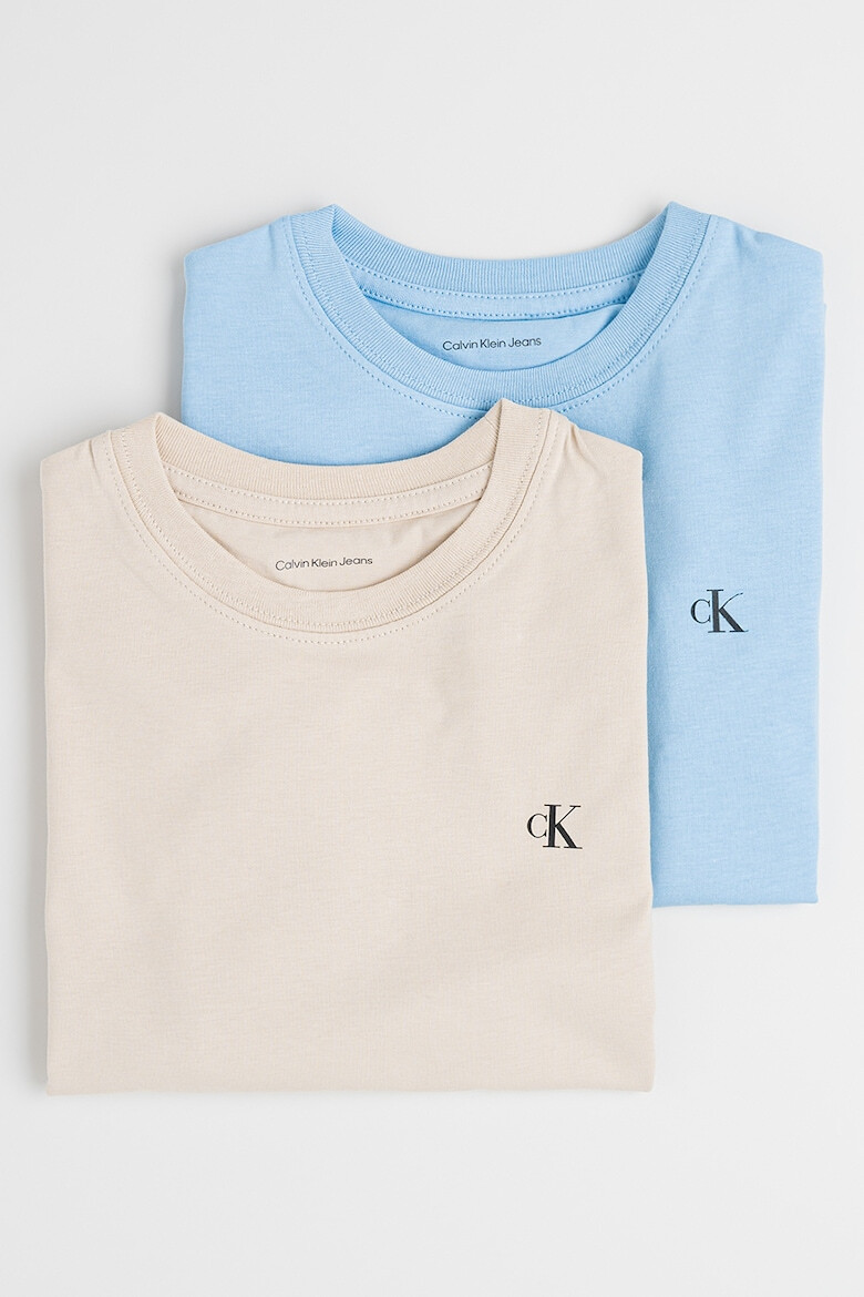 CALVIN KLEIN Тениска от памук - 2 броя - Pepit.bg