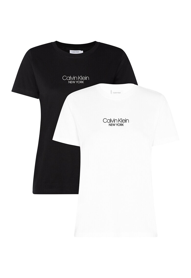 CALVIN KLEIN Тениска от органичен памук - 2 броя - Pepit.bg