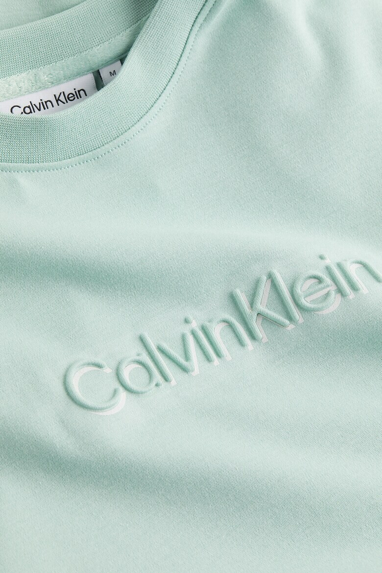 CALVIN KLEIN Тениска с релефно лого - Pepit.bg