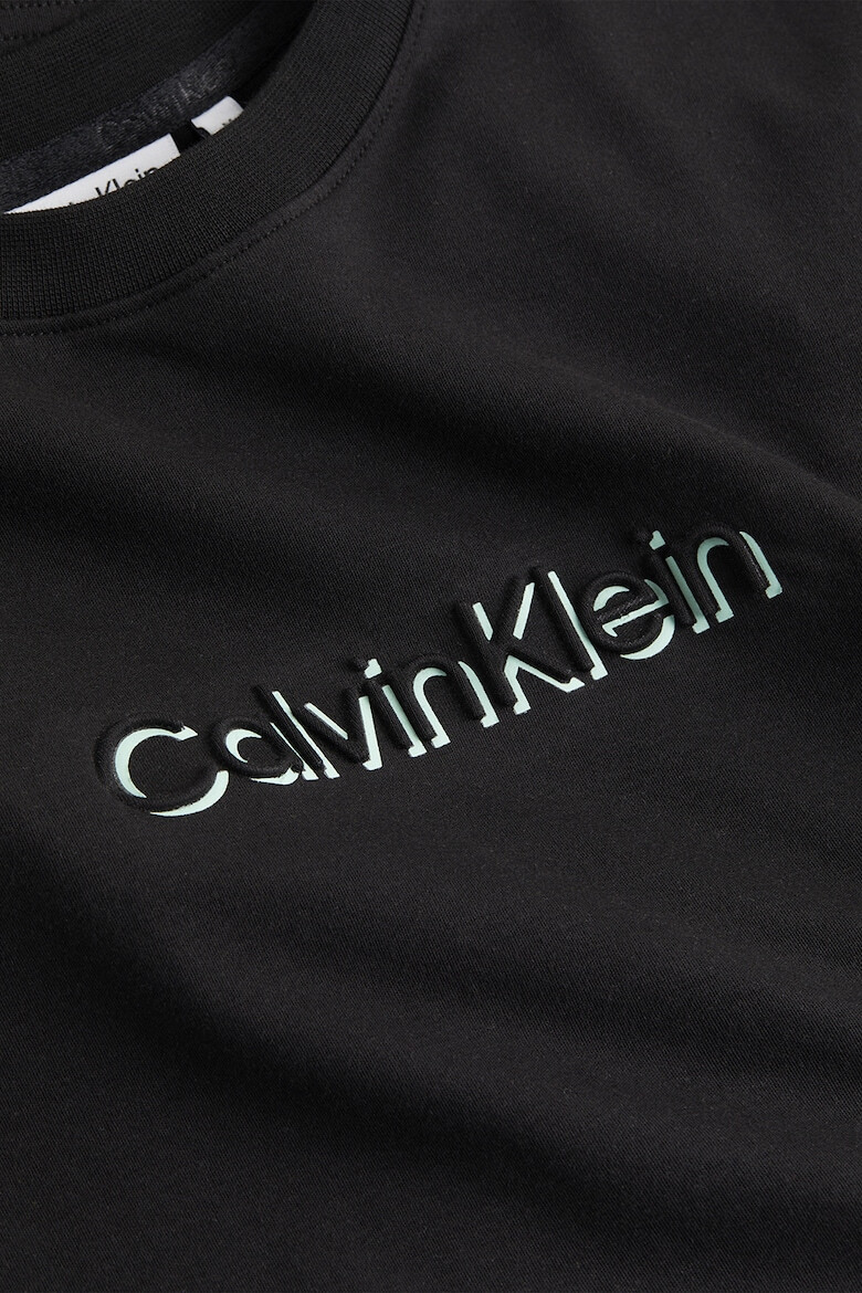 CALVIN KLEIN Тениска с релефно лого - Pepit.bg