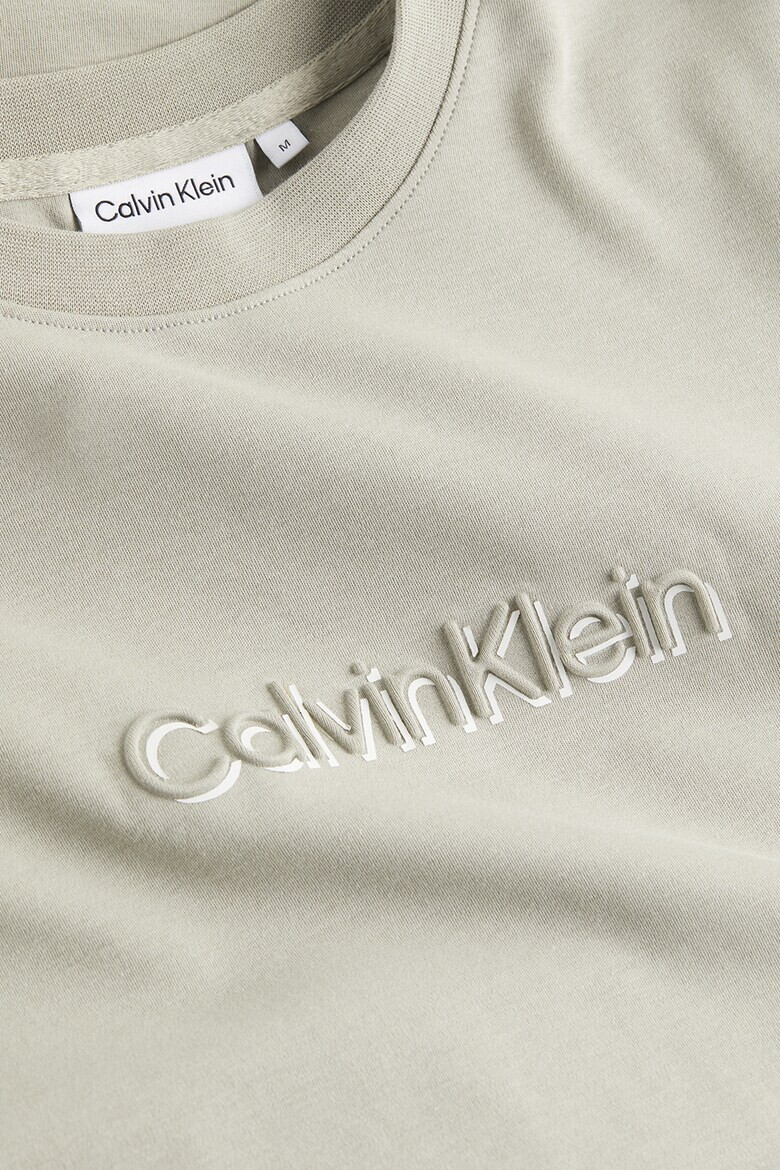 CALVIN KLEIN Тениска с релефно лого - Pepit.bg