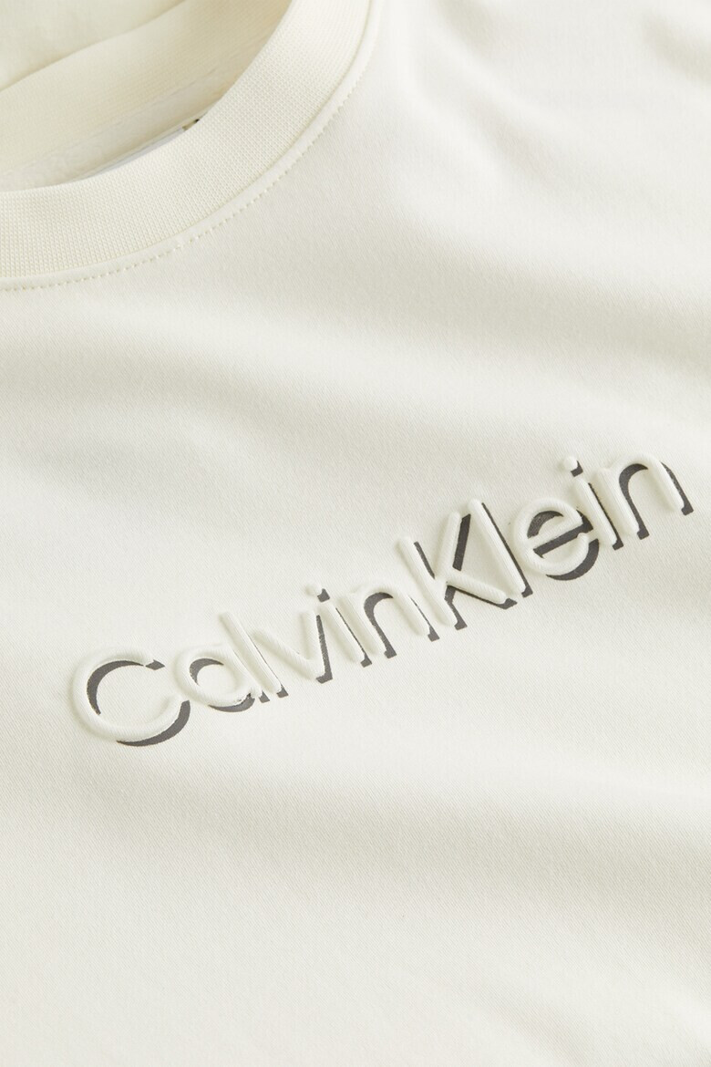 CALVIN KLEIN Тениска с релефно лого - Pepit.bg