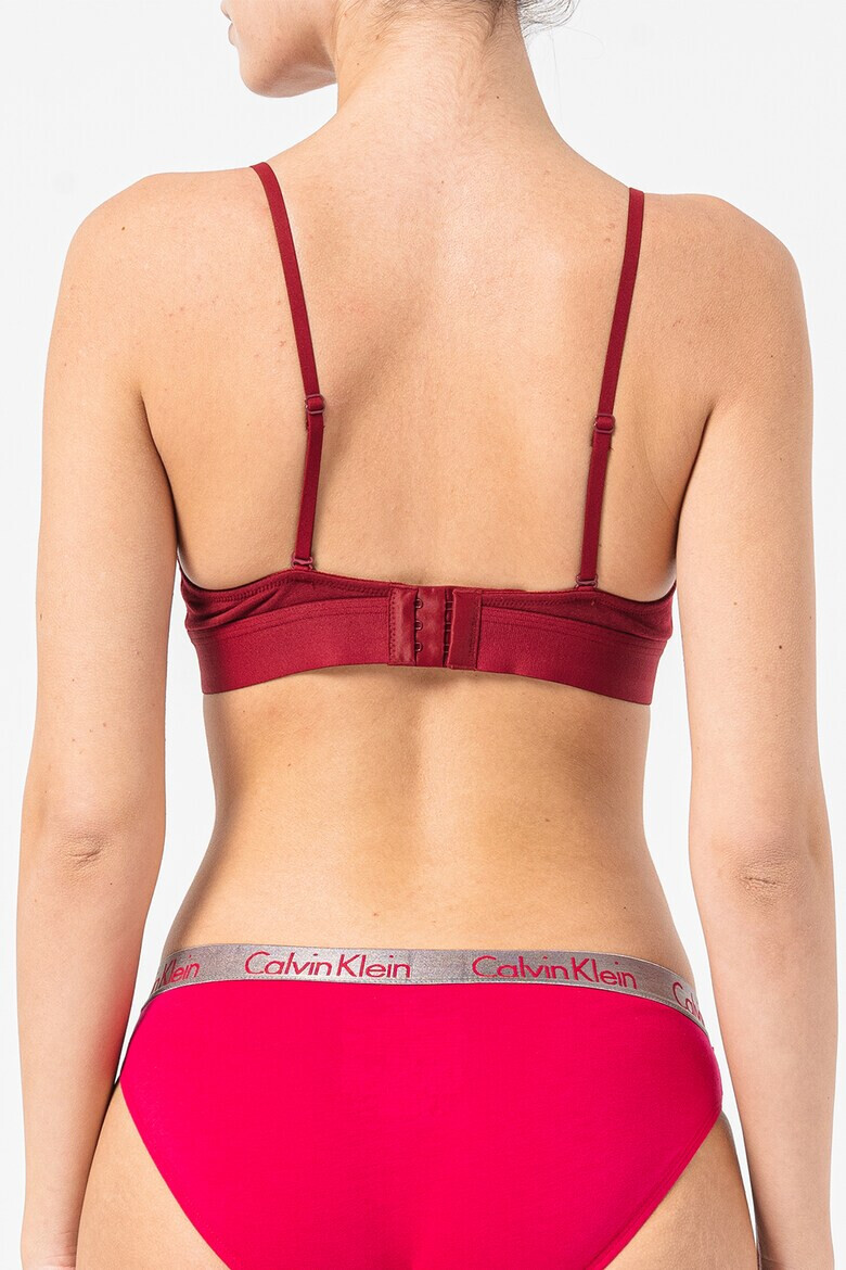CALVIN KLEIN Триъгълен сутиен с лого - Pepit.bg