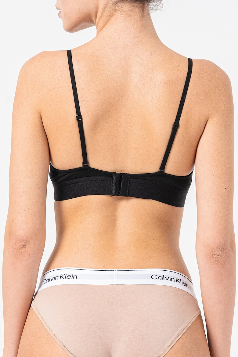 CALVIN KLEIN Триъгълен сутиен с лого - Pepit.bg