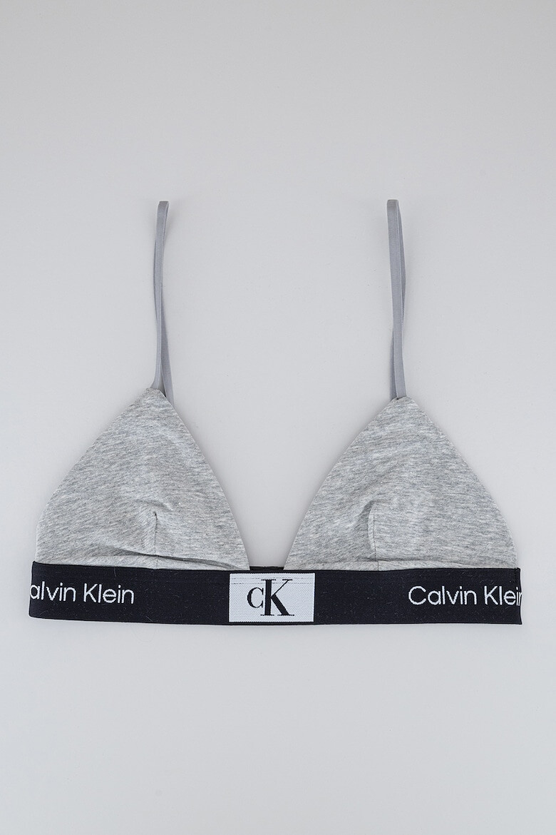 CALVIN KLEIN Триъгълен сутиен с лого - Pepit.bg