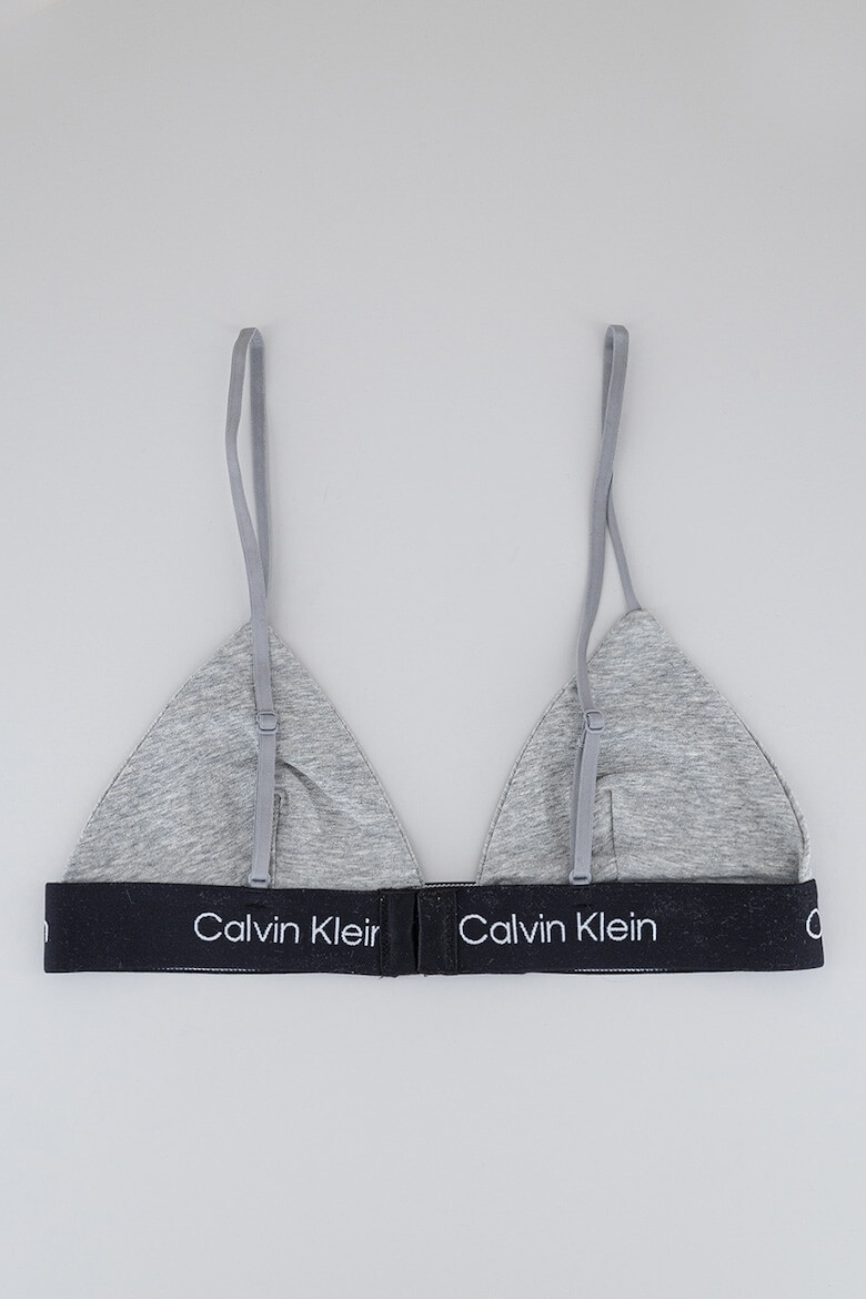 CALVIN KLEIN Триъгълен сутиен с лого - Pepit.bg