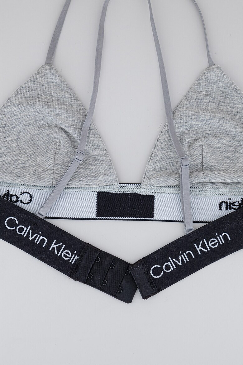 CALVIN KLEIN Триъгълен сутиен с лого - Pepit.bg