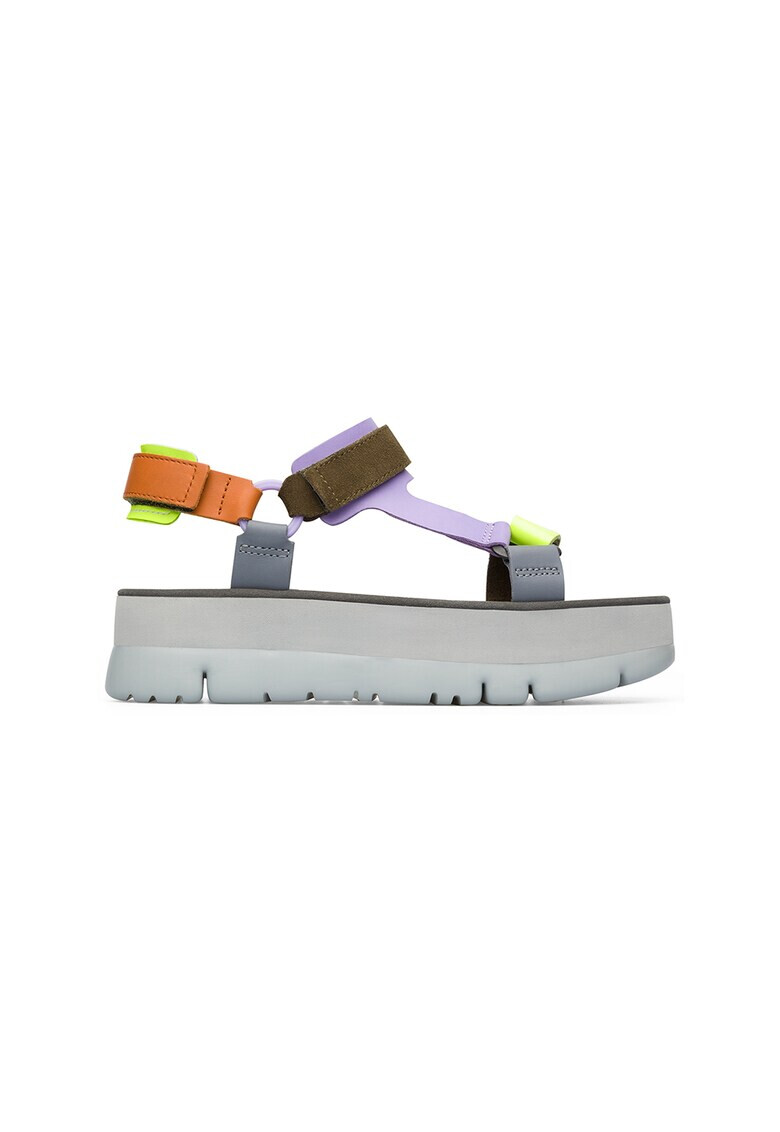Camper Кожени сандали Oruga с равна платформа - Pepit.bg