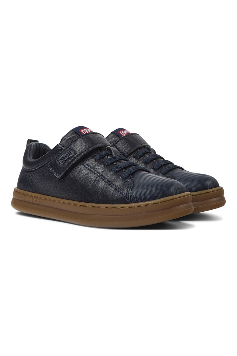 Camper Leather Sneakers With Textile Inserts1 - Тъмносин - Pepit.bg