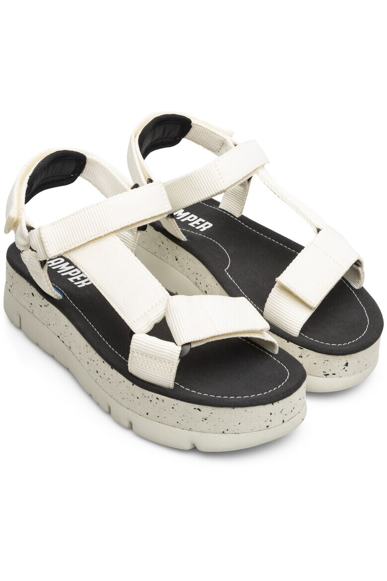 Camper Сандали Oruga Up 23747 с равна платформа - Бял - Pepit.bg